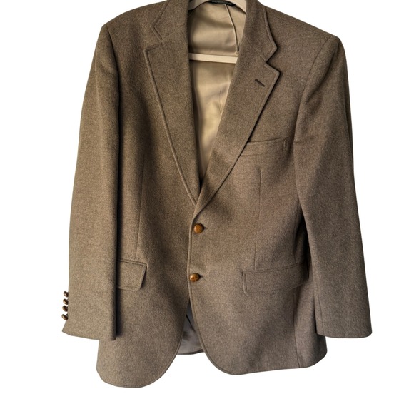 British‎ Camel Hair Racquet Club 100& Wool Blazer Jacket Menswear Sport Coat VTG